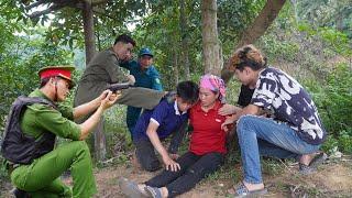 Police successfully rescued single mother Ly Thi Diep from the hands of thugs.