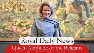 Queen Mathilde of the Belgians Views a Special Art Exhibition in Deinze.  Plus, More #RoyalNews