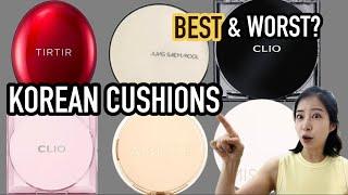 viral Korean Cushion Foundation HONEST Review | TIRTIR, Jung Saem Mool, Clio, etc #kbeauty