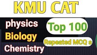 kmu cat test preparation most important mcq.