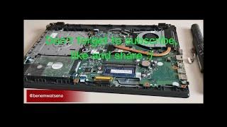 How to open a laptop (packard bell) | How to access the internal battery of a laptop