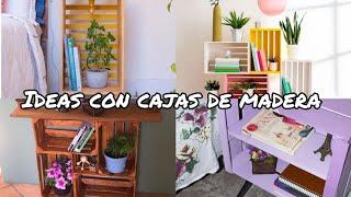 ideas para organizar con cajas de madera #organização #decoration #youtube