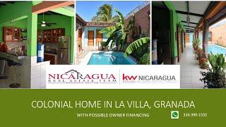 Nicaragua Real Estate Home for sale owner financing in Granada $70000