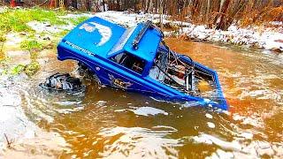 70Lb SUBMARINE! LARGEST ELECTRiC RC TRUCK UNDER WATER - 1/5 Primal RC MEGA v3 | RC ADVENTURES