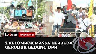 Massa Gelar Aksi Demo di Depan Gedung DPR saat Rapat Paripurna | Kabar Pagi tvOne