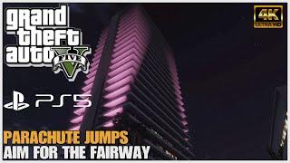 GTA 5 PS5 Remastered - Parachute Jumps - Aim for the Fairway [100% Landing Accuracy]