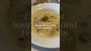 Everything we ordered at Olive Garden