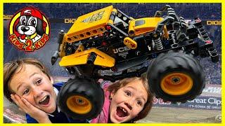 GIVEAWAY! MONSTER JAM Toys - DIGatron & ThunderROARus LEGO Technic Monster Trucks Unboxing & Racing