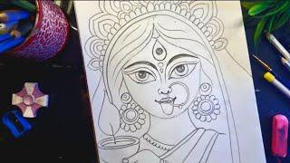 Maa Kali Drawing video with easy steps | Diwali Special drawing part 1