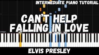 Elvis Presley - Can't Help Falling In Love (Intermediate Piano Tutorial)