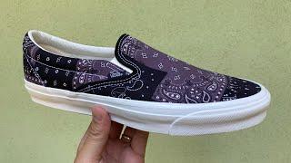 Vans Review: Vans Vault Originals x KITH “10 Year” OG Classic Slip-On LX (Bandana/Moonless Night)