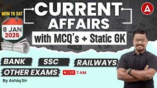 8 January 2025 Current Affairs Today In Tamil | Daily Current Affairs for SSC, Bank, RRB in Tamil