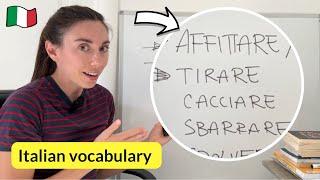 6 Italian verbs you need to pay attention to in conversation! (Sub)