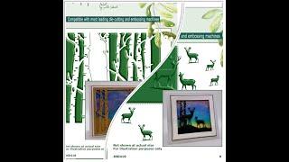 JND418 & JND419 - Tunnel Card - 418 Split Trees & 419 Deer Scenes 2023