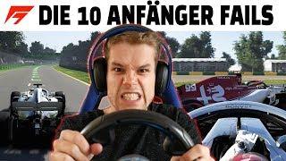 DIE 10 FORMEL 1 ANFÄNGER GAMING FAILS