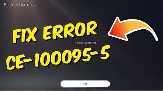 How to Fix PS5 Error Code CE-100095-5 | Can't Start Game or App