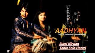 Suraj Nirwan Tabla Solo | HAZARI | Aaadhyan Festival | Dilli Baaj