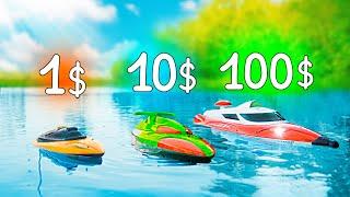 КАТЕР НА РАДИОУПРАВЛЕНИИ ЗА 1$ VS 10$ VS 100$!