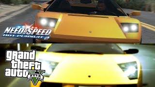 GTA 5 vs NFS Hot Pursuit 2002! Side by Side NFS Hot Pursuit 2002 Trailer Recteated in GTA 5!