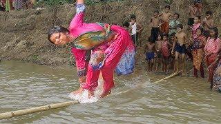 funny moments of village sports  |  traditional game by village girls