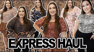 EARLY FALL OUTFITS ft. EXPRESS | MID-SIZE TRY-ON HAUL!