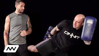 Joe Rogan Teaches Aubrey Marcus How to Roundhouse Kick