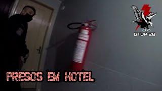 Ladrões são presos em quarto de hotel após roubo