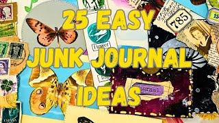 SIMPLE JUNK Journal Ideas | Quick and Easy EMBELLISHMENTS |