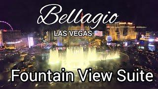 Bellagio Las Vegas  One Bedroom Lakeview Suite Tour | Luxury 5 Star Hotel Stay | Fountain View