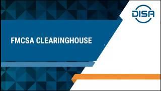 FMCSA Clearinghouse Webinar