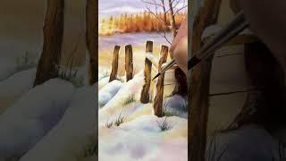How to paint a wonderful winterscape!!!