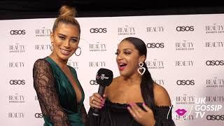 Jourds speaks to Montana Brown at the ASOS beauty awards