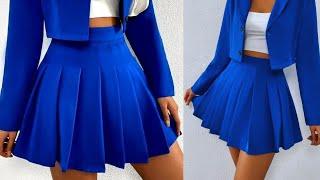 HOW TO MAKE A SHORT PLEATED SKIRT I Beginners Guide I cheche-stitches