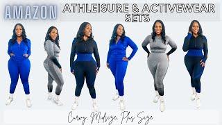 Amazon Workout Haul | Gym Outfit Haul | Activewear Sets | Midsize & Plus Size Fashion