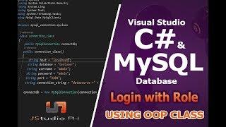 C# & MySQL Login with Role credential using class OOP