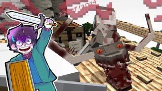 Ya no nos podemos esconder, hay que pelear contra el GOATMAN. Minecraft terror