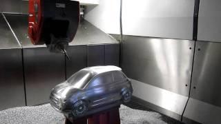 Fiat 500 Scale Model Machined with PowerMILL on a Fidia Machine