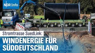 Mega-Projekt SuedLink: Erste Kabel für die Stromtrasse sind unter der Erde | NDR Info