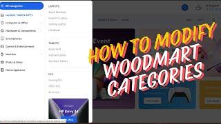 How to add category to Woodmart Categories Dropdown menu or Mega Menu