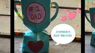 Father's Day Trophy  ll #diy ll Kritika art and craft ideas