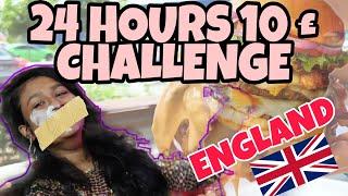 How I spent 10 pounds for 24 hours|Food challenge|England|