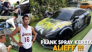 PRANK SPRAY AUDI TT ALIEFF IRFAN !!! ALIEFF MENG4MUK TERUK !!!