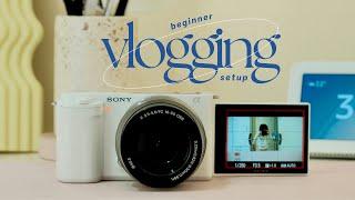 camera setup for beginners  budget vlogging camera + must-have filming gear & accessories