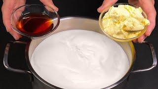 Simply add butter to the boiling milk! Homemade cheese recipe in 5 minutes! No rennet