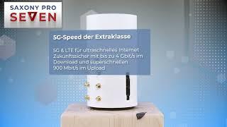 5G Router saxony seven pro mit SDX72 | WiFi 7 | NFC und Antennenanschlüssen