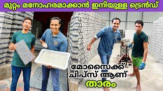 മുറ്റം മനോഹരമാക്കാൻ വെറൈറ്റി മൊസൈക്ക് ചിപ്സ് ഇന്റർലോക്ക് നിർമ്മിക്കുന്ന ഗംഭീര കമ്പനി | fz rover