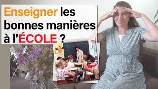 L'école devrait-elle proposer des cours de bonnes manières aux enfants ?