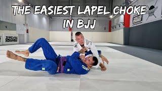 The Easiest Lapel Choke in BJJ. You Must Learn This!Ninja Choke ️