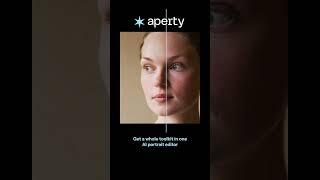 This AI Portrait Editor Will Blow Your Mind #shorts #aperty