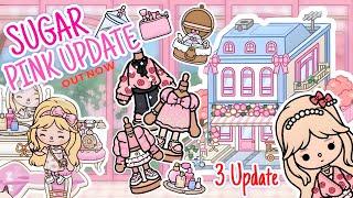 NEW SUGAR PINK ESSENTIALS  UPDATE OUT NOW |TOCABOCA|New clothes+furniture+cupcake house(Full tour)